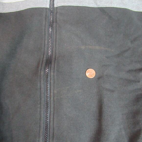 Vintage R&Y Sport Jacket Mens XXL Black Full Zip Sweatshirt Striped Casual 80s - Picture 4 of 9